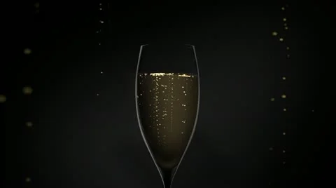 Glass of champagne Vídeos de archivo 12426845