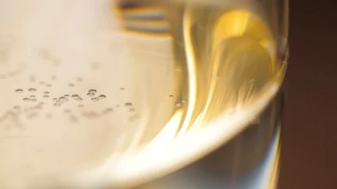 A glass of champagne Stock Footage 89968214