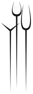 Glass for champagne Stock Illustration