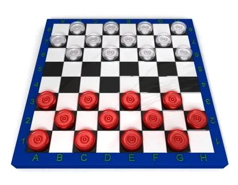 Glass checkers Stock Illustration