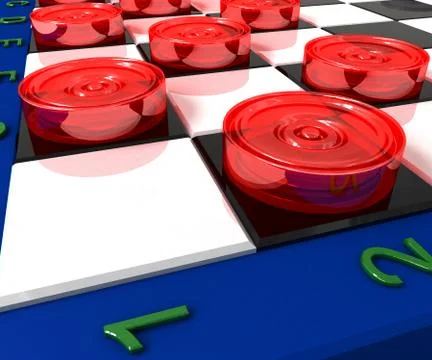Glass checkers Stock Illustration