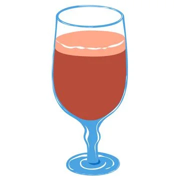 Glass of cherry beer Stock Illustration