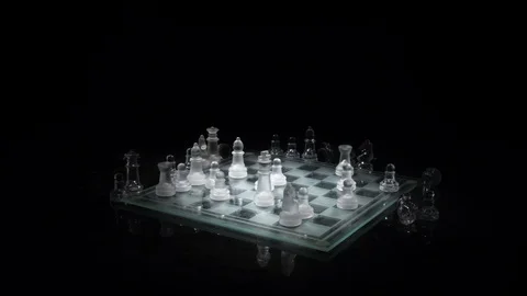 Glass chess stop motion Vidéo 103031981