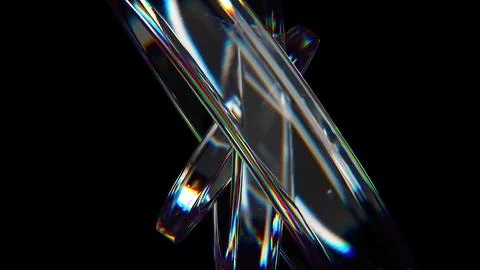 Glass circle composition Illustrazione stock