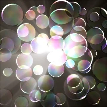 Glass circle. Stock Illustration