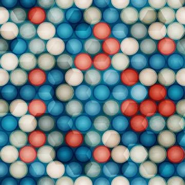 Glass circles seamless Stock Illustration