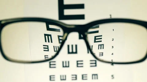 Glass clarity test Stock Footage 68374922