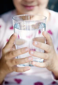 Glass of clean water Stock Photos