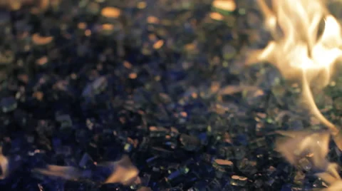 Glass Close Up Fire Stock Footage 57718457