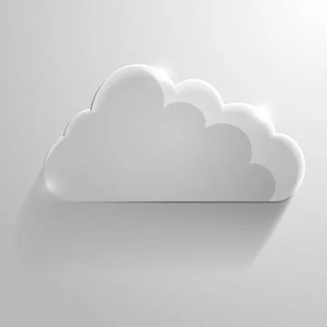Glass cloud Stock Illustration