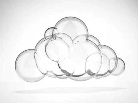 Glass cloud Stock Illustration