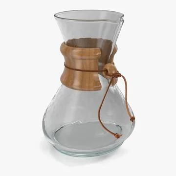 CHEMEX Pour-Over Glass Coffeemaker style 3D model