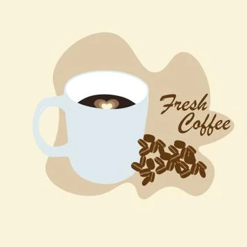 A glass with coffee Stock Illustration