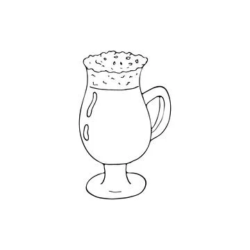 A glass of coffee Stock Illustration