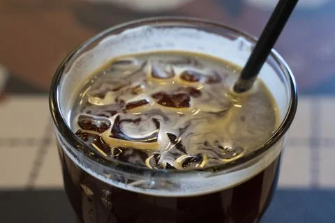 Glass of coffee Stock Photos