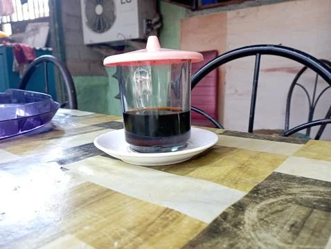 A glass of coffee Stock Photos