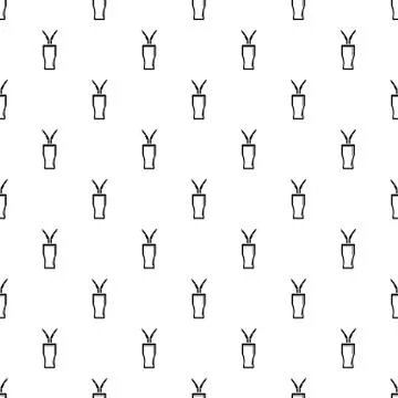 Glass cola pattern vector seamless Stock Illustration