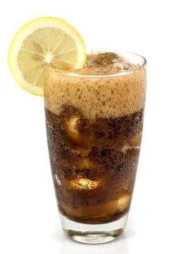 A glass of cola Stock Photos