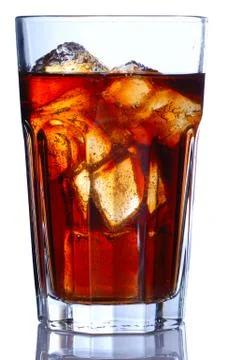 Glass with cola Stock Photos