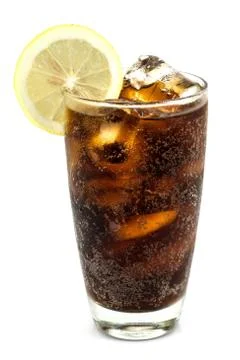 A glass of cola Stock Photos