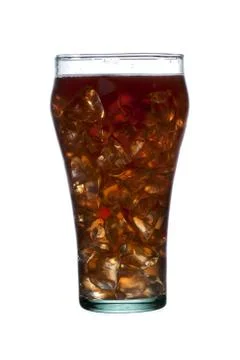 Glass of cola Stock Photos