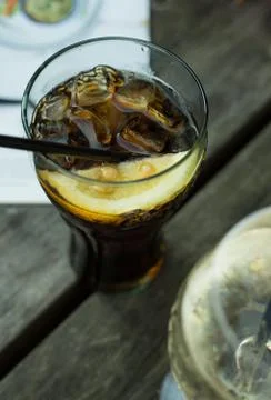 Glass of Cola Stock Photos