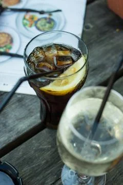 Glass of Cola Stock Photos