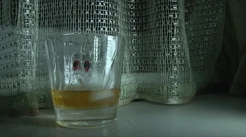 Glass Of cola In Slow Motion Stock Footage 52027987