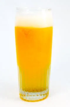 Glass of cold beer Stock Photos