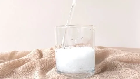 A glass of cold milk with a white background Stock Footage 146249516