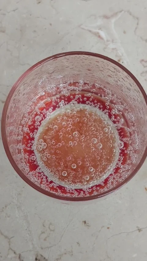A glass of cold soda from a bottle Stock Footage 201475992