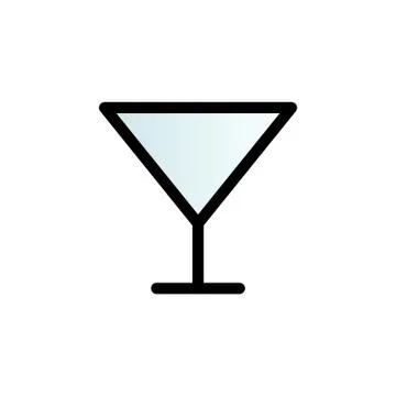 Glass color gradient vector icon Stock Illustration
