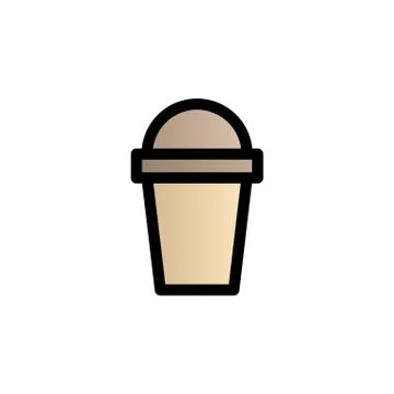 Glass color gradient vector icon Stock Illustration