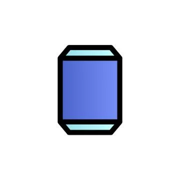 Glass color gradient vector icon Stock Illustration