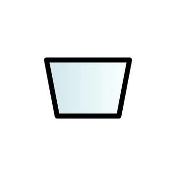 Glass color gradient vector icon Stock Illustration