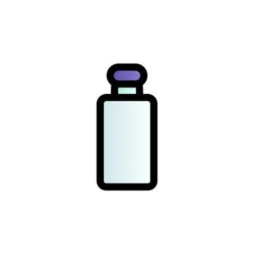 Glass color gradient vector icon Illustrazione stock