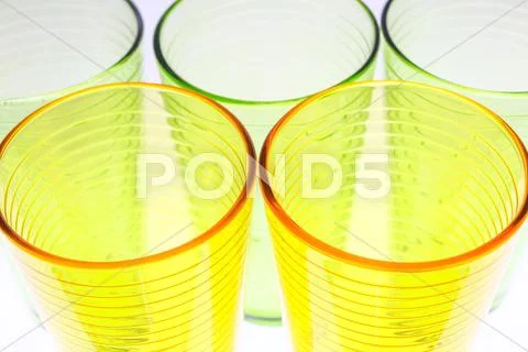 Glass Color Isolated On White Background
