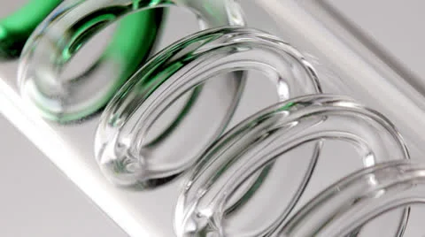 Glass condenser in laboratory Stock Footage 22957610