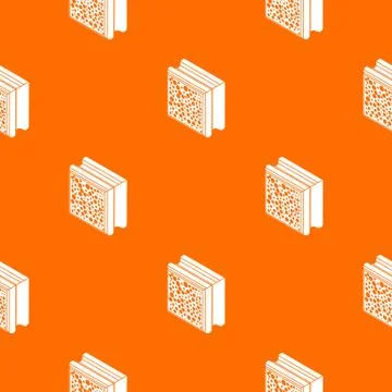 Glass construction block pattern vector orange Stock Illustration