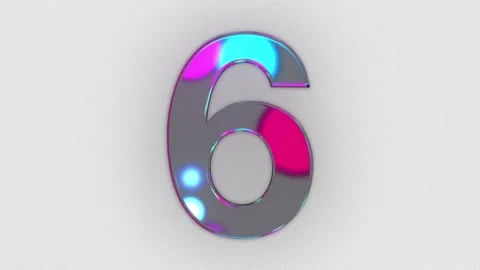 Glass Countdown 01-alpha Stock Footage 150218284