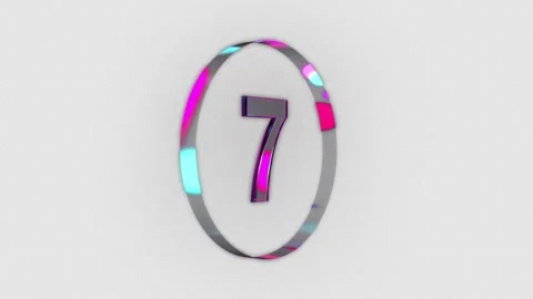 Glass Countdown 02-alpha Stock Footage 150218519