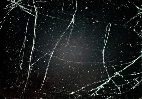 Glass with cracks Stock Photos