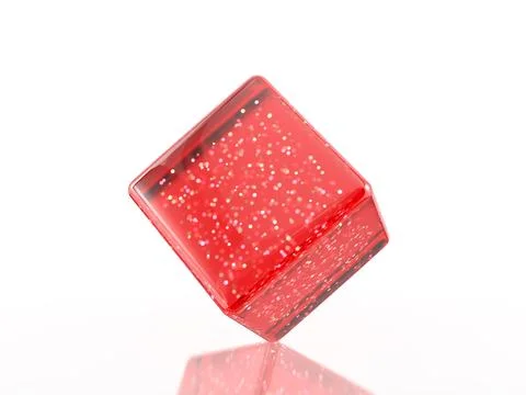 Glass cube Stock Photos