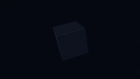 Glass Cube Refraction 4K Stock Footage 338382688
