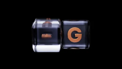 Glass cube turned and changes sign 5G to 6G. 6G mobile network, data technology Stock Footage 262636156