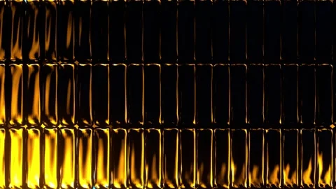 Glass cube wall backgound yellow with blue VJ seamless loop for party0001-03 Stock Footage 339710381