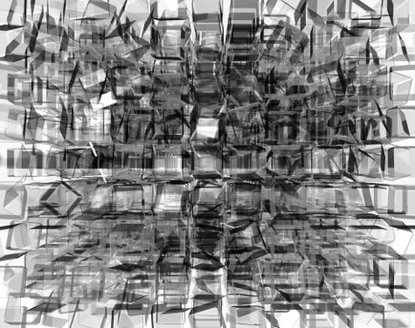 Glass cubes Stock Illustration