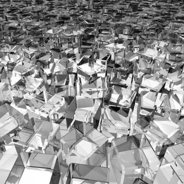 Glass cubes Stock Illustration