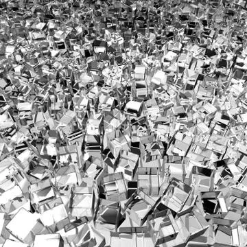 Glass cubes Stock Illustration