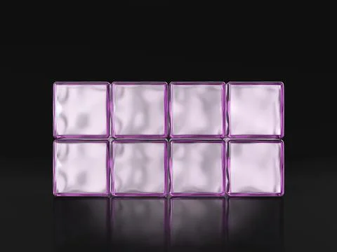 Glass cubes Stock Illustration
